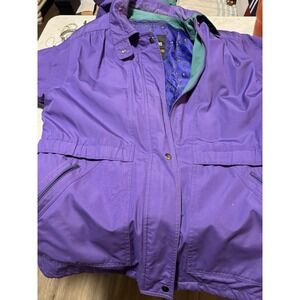 Vintage London Fog Women Purple Jacket‎ Size XL